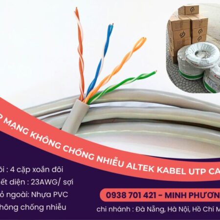 Cáp mạng không chống nhiễu UTP cat5e Altek Kabel Đà Nẵng, Quảng Ngãi, Quảng Bình