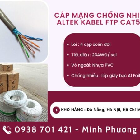Cáp mạng chống nhiễu Altek Kabel FTP cat5e Hà Nội, Bình Định, Quảng Bình