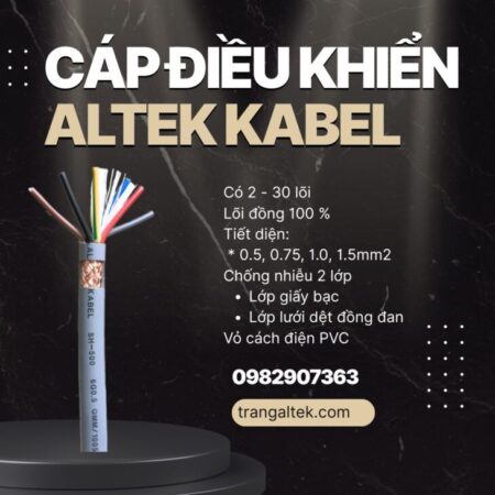 Cáp điều khiển Altek Kabel – giải pháp ổn định cho hệ thống tự động hóa