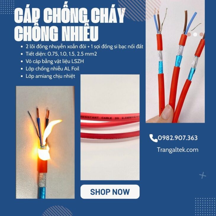 Cáp chống cháy chuyên dụng cho tòa nhà & nhà máy