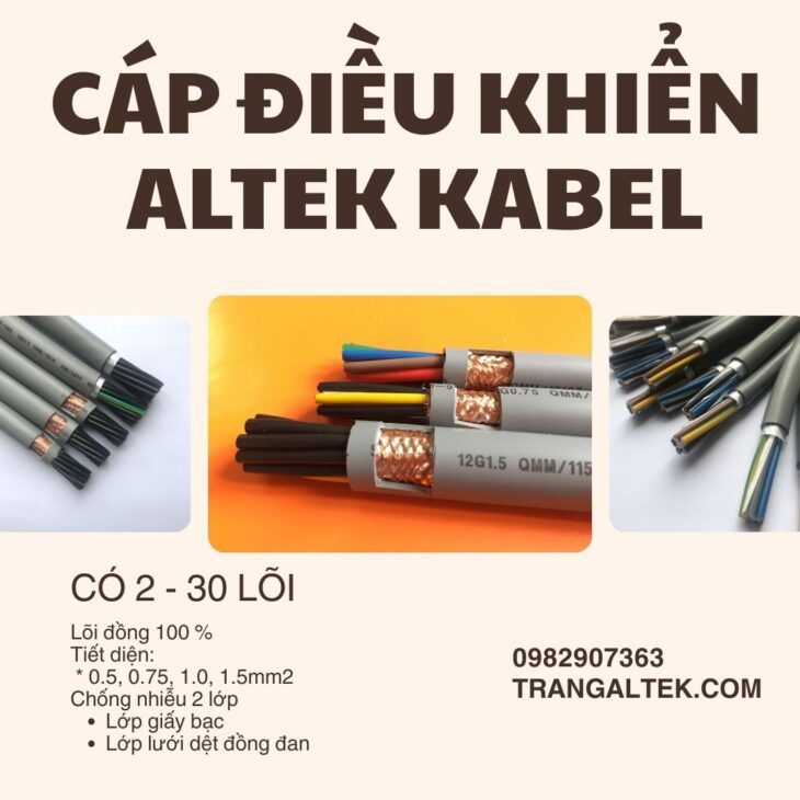 Cáp điều khiển Altek Kabel – giải pháp ổn định cho hệ thống tự động hóa