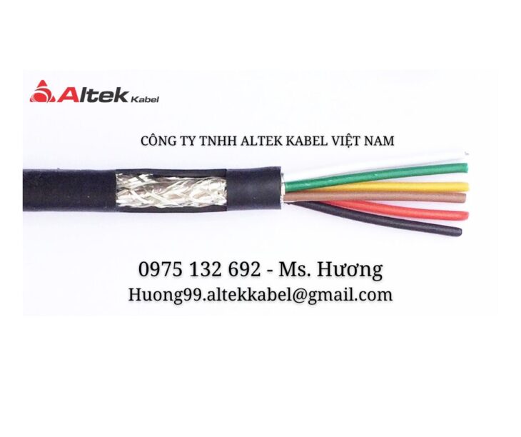 Cáp tín hiệu chống nhiễu Altek Kabel 2,4,6,8 core x 0.22mm2
