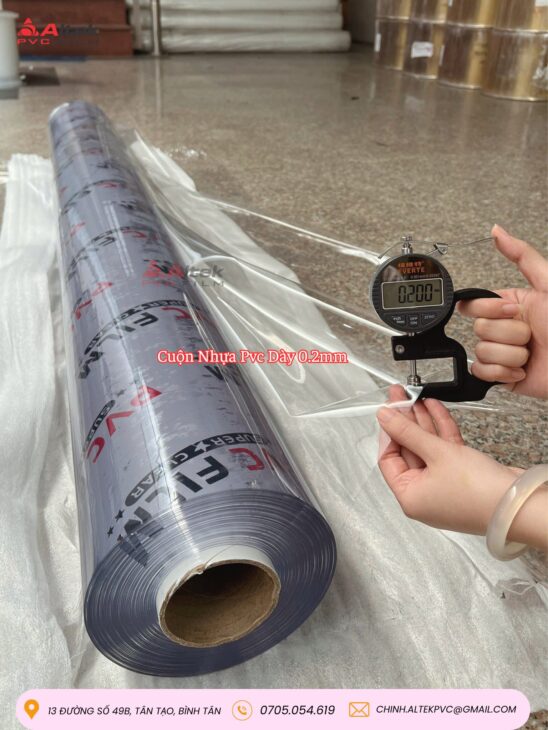 Cuộn nhựa PVC 0.2mm lựa chọn hoàn hảo cho sản xuất & gia công
