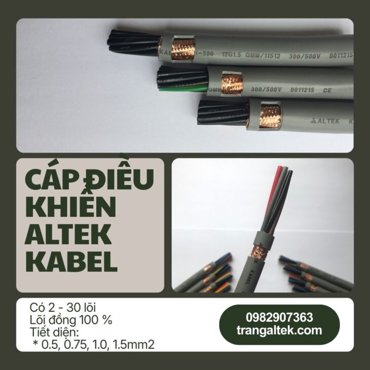 Cáp điều khiển Altek Kabel – giải pháp ổn định cho hệ thống tự động hóa