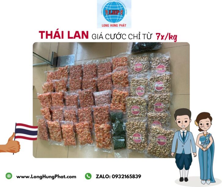 GỬI HÀNG TỪ VIỆT NAM SANG THÁI LAN GIÁ CỰC RẺ