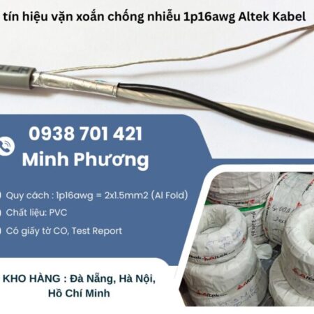 Cáp tín hiệu vặn xoắn chống nhiễu 1p16awg Altek Kabel giao ngay – Đà Nẵng, Huế