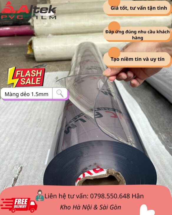 Màng pvc dẻo- giải pháp linh hoạt cho mọi nhu cầu