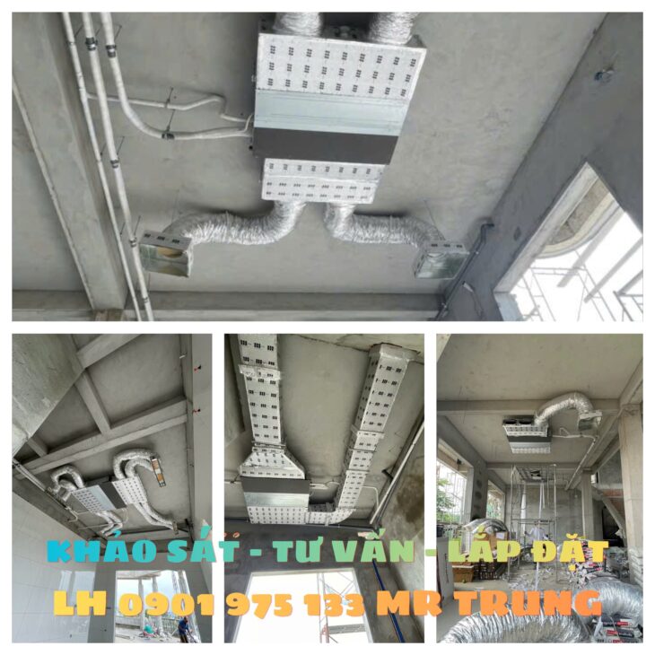 Lắp Máy Lạnh Giấu Trần Nối Ống Gió Cho Căn Hộ Cao Cấp﻿