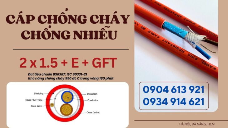 Cáp Chống Cháy Chống Nhiễu 2×1.0+E+GFT Altek Kabel