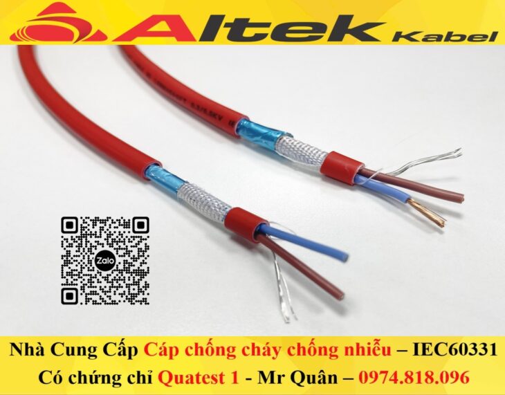 Altek Kabel: Cáp chống cháy chống nhiễu 2×2.5+E+GFT