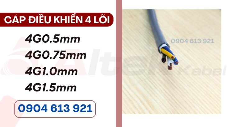 Cáp điều khiển Altek Kabel 4 lõi 4×0.5/4×0.75/4×1.0/4×1.5