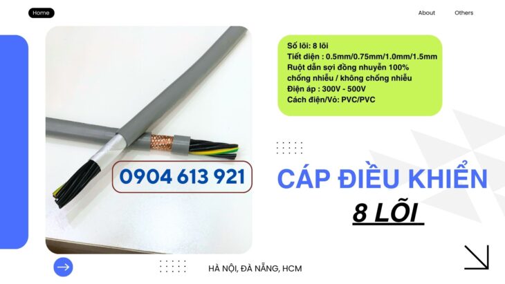 Cáp điều khiển 8×0.75 Altek Kabel chống nhiễu SH-500 8G0.75