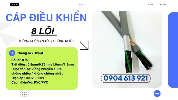Cáp điều khiển 8×0.75 Altek Kabel chống nhiễu SH-500 8G0.75