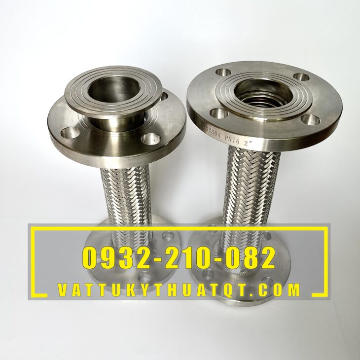 Khớp nối mềm mặt bích inox 304, Khớp nối mềm inox DN100, Khớp nối mềm inox DN150, Khớp nối mềm inox