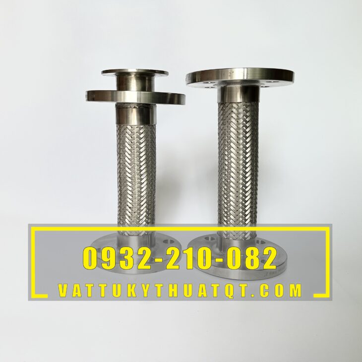 Khớp nối mềm mặt bích inox 304, Khớp nối mềm inox DN100, Khớp nối mềm inox DN150, Khớp nối mềm inox