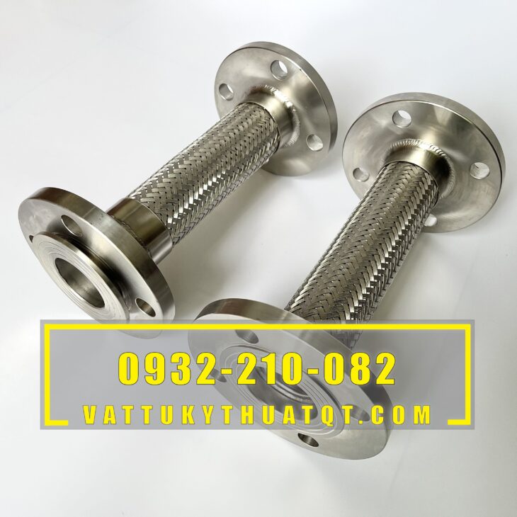 Khớp nối mềm mặt bích inox 304, Khớp nối mềm inox DN100, Khớp nối mềm inox DN150, Khớp nối mềm inox