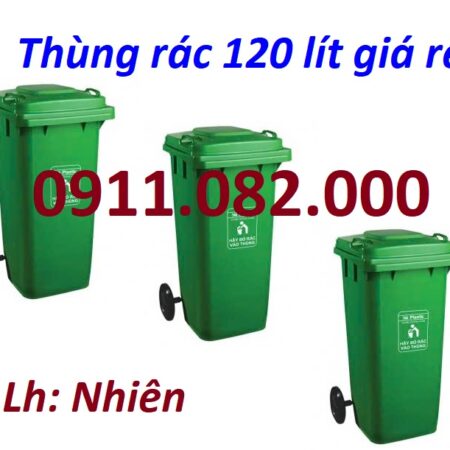 Bán thùng rác 120L giá rẻ tại an giang- thùng rác 120L sỉ giá tốt hàng chất lượng- lh 0911082000