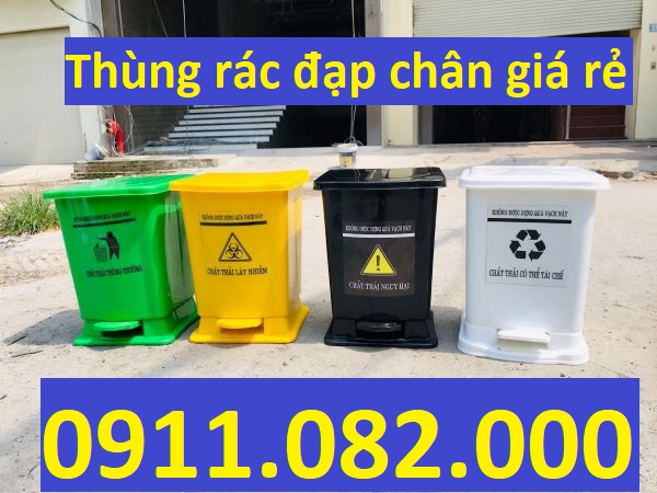 Sỉ lẻ thùng rác đạp chân để nhà vệ sinh, nhà bếp- thùng rác 25 lít giá rẻ tại vĩnh long- lh 09110820