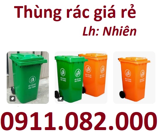 Bộ đôi thùng rác 120l và 240 lít giá rẻ tại cần thơ- thùng rác công cộng-lh 0911082000