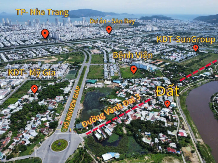 BÁN ĐẤT XÃ VĨNH THÁI–NGAY ĐƯỜNG VÀNH ĐAI 3. TP NHA TRANG
