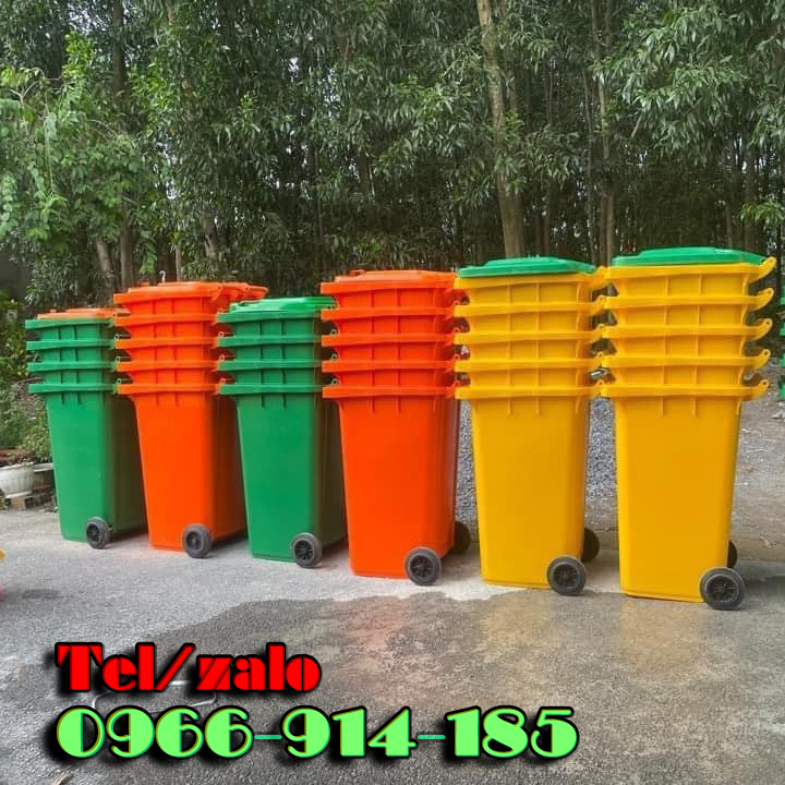 Thùng rác nhựa 120 lít 240 lít cho môi trường công cộng