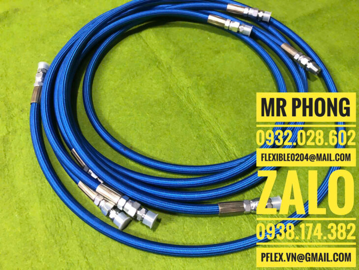 Ống mềm ptfe inox -Ống thủy lực áp suất cao -Ống Teflon thủy lực