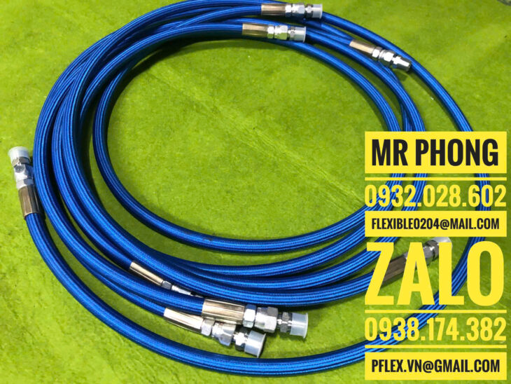 Ống mềm ptfe inox -Ống thủy lực áp suất cao -Ống Teflon thủy lực
