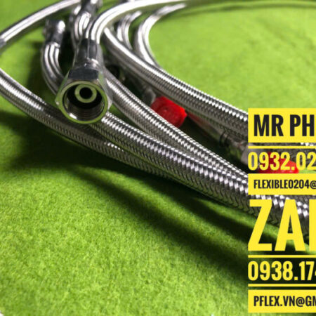 ống mềm chuyên dẫn hóa chất PTFE- ống đẫn hóa chất ăn mòn PTFE