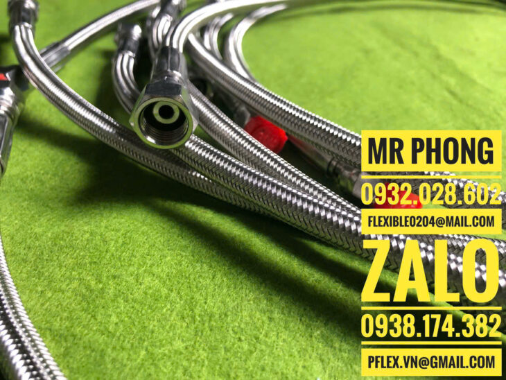 ống mềm chuyên dẫn hóa chất PTFE- ống đẫn hóa chất ăn mòn PTFE