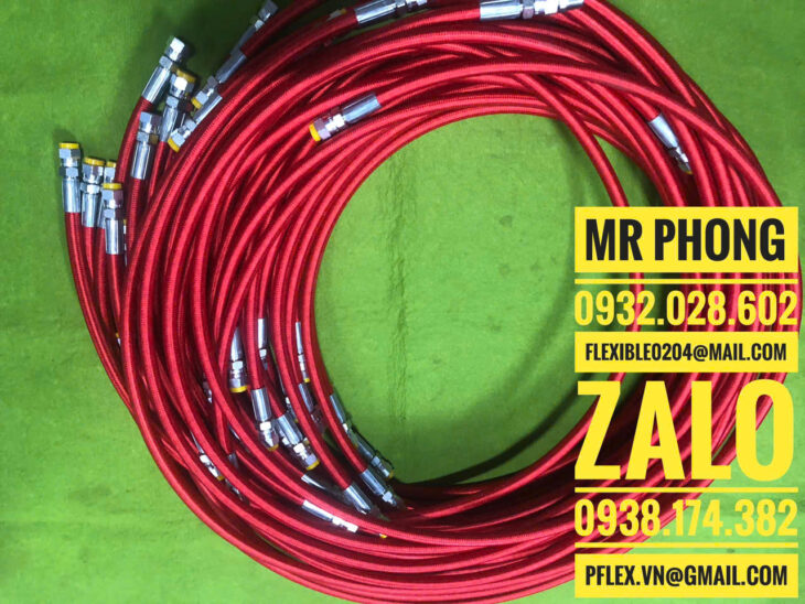 ống mềm chuyên dẫn hóa chất PTFE- ống đẫn hóa chất ăn mòn PTFE