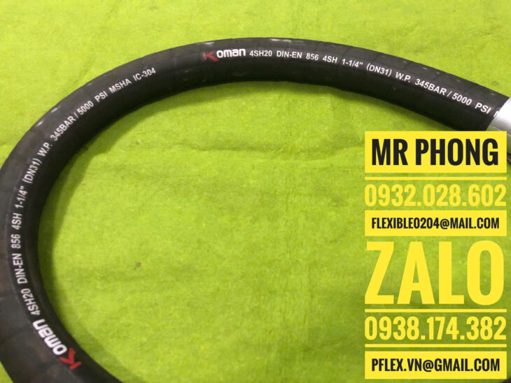 Ống thủy lực -Ống mềm thủy lực bọc lưới inox-Các loại ống thủy lực -Dây thủy lực