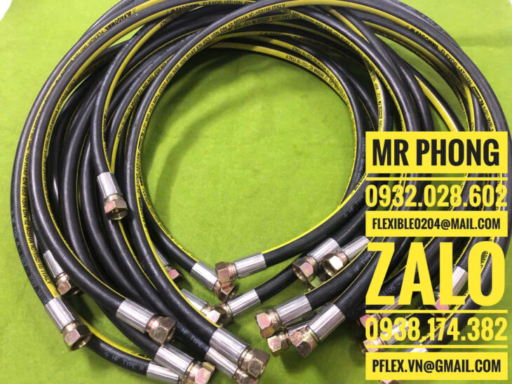 Ống thủy lực -Ống mềm thủy lực bọc lưới inox-Các loại ống thủy lực -Dây thủy lực