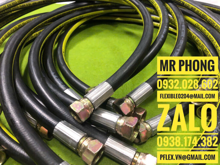 Ống thủy lực -Ống mềm thủy lực bọc lưới inox-Các loại ống thủy lực -Dây thủy lực