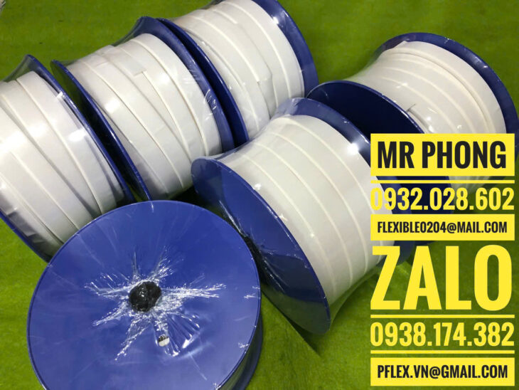 Ron mặt bích teflon- Gioăng teflon chịu nhiệt-Cuộn Băng Dính PTFE (Teflon)