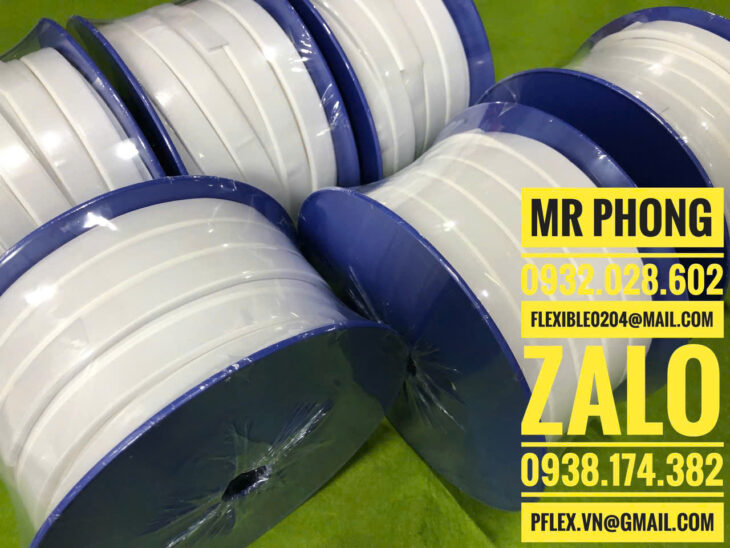 Ron mặt bích teflon- Gioăng teflon chịu nhiệt-Cuộn Băng Dính PTFE (Teflon)