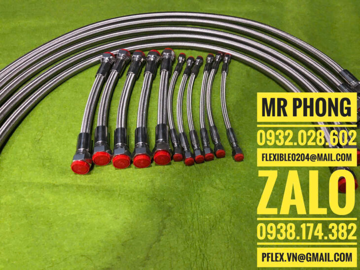 ống mềm thủy lực bọc lưới inox-ống mềm tuy ô thủy lực bọc lưới inox
