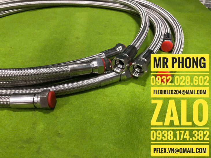 Ống mềm ptfe inox -Ống thủy lực áp suất cao -Ống Teflon thủy lực