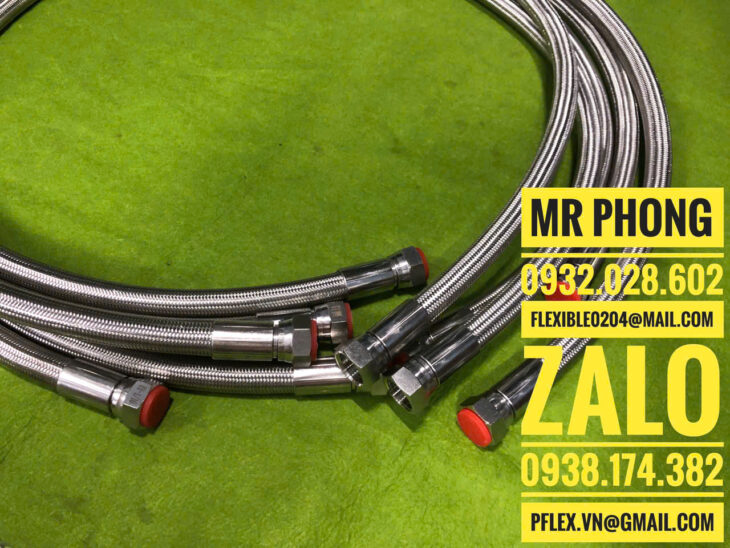 Ống mềm ptfe inox -Ống thủy lực áp suất cao -Ống Teflon thủy lực