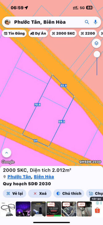 Bán đất full SKC ngay đường Chu Mạnh Trinh Phước Tân, Biên Hoà-0909808615