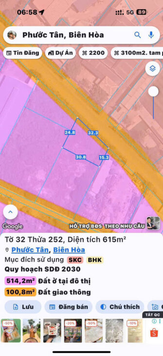 Bán đất full SKC ngay đường Chu Mạnh Trinh Phước Tân, Biên Hoà-0909808615