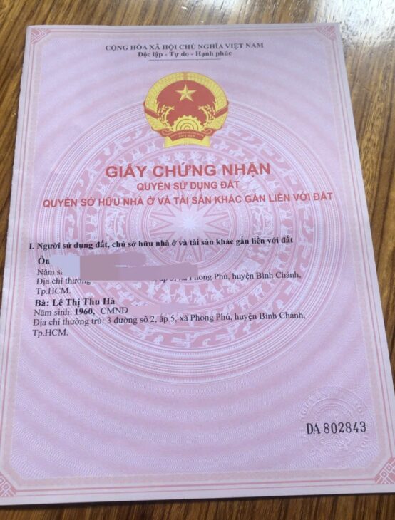 Bán biệt thự Siêu Đẹp 144m2 tại KDC Gia Hòa Xã Phong Phú, Bình Chánh, HCM