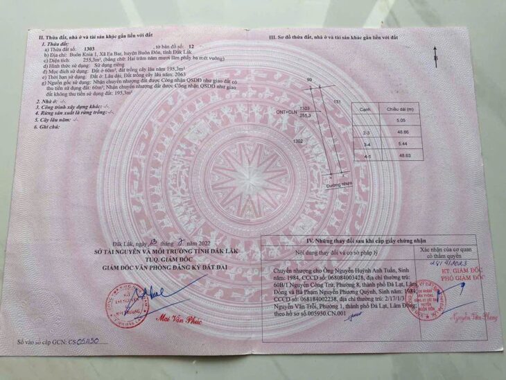 ĐẤT ĐẸP – GIÁ ĐẦU TƯ – CẦN BÁN 2 LÔ ĐẤT TẠI Xã Ea Bar, Huyện Buôn Đôn, Tỉnh Đắk Lắk