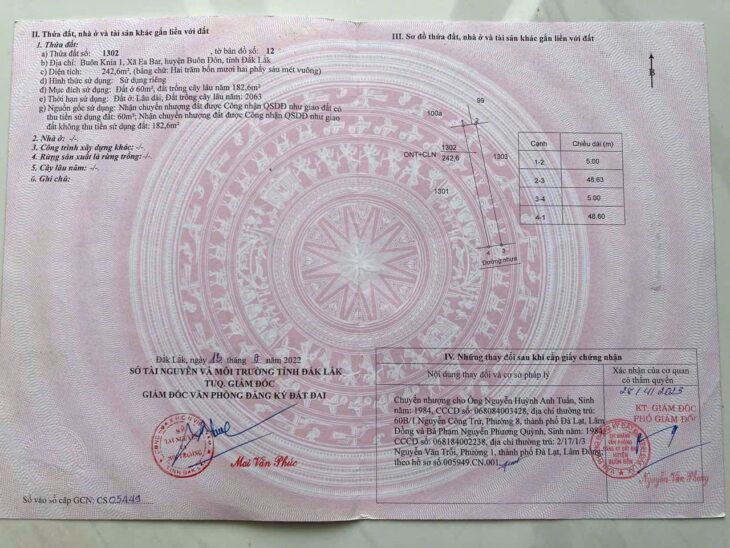 ĐẤT ĐẸP – GIÁ ĐẦU TƯ – CẦN BÁN 2 LÔ ĐẤT TẠI Xã Ea Bar, Huyện Buôn Đôn, Tỉnh Đắk Lắk