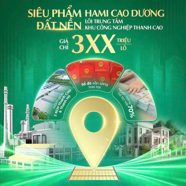 Cao Dương – Lương Sơn: đất 60m² thổ cư, giá 3xx. Đường nhựa – sổ sẵn.