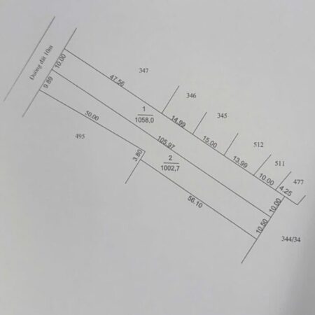 Bán Đát MTNB 10m đường Nguyễn Lương Bằng 1058M2 giá 745 trieju