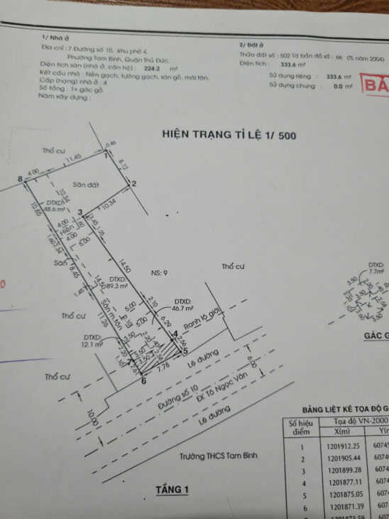 NHÀ VỊ TRÍ ĐẸP- GIÁ TỐT chính chủ cần bán nhanh căn nhà tại tp Thủ Đức, TPHCM