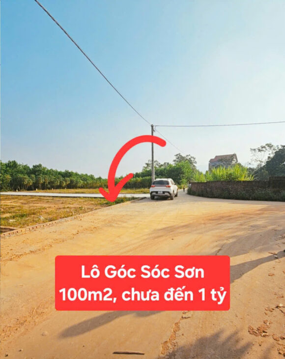 🔥 BÁN ĐẤT TRUNG GIÃ – SÓC SƠN 100M² FULL THỔ CƯ CHỈ NHỈNH 900 TRIỆU
