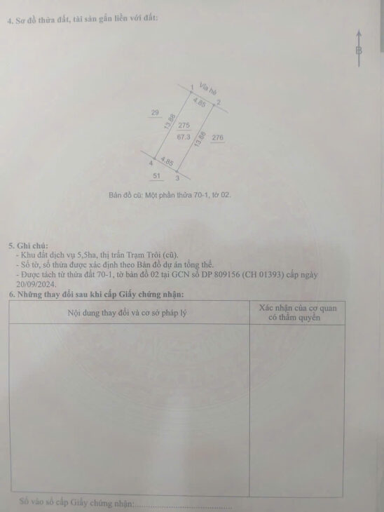 ĐẤT PHÂN LÔ TT TRẠM TRÔI, XÃ HOÀI ĐỨC CHUNG ĐƯỜNG BT LIDECO GIÁ 15XTR/M
