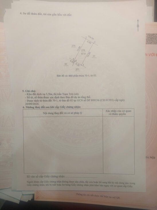 ĐẤT PHÂN LÔ TT TRẠM TRÔI, XÃ HOÀI ĐỨC CHUNG ĐƯỜNG BT LIDECO GIÁ 15XTR/M