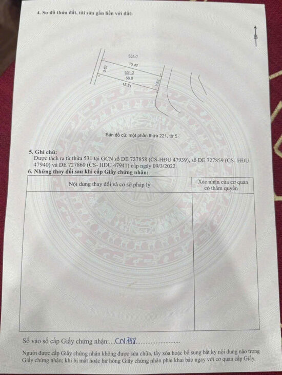 56M2 ĐẮT PHÂN LÔ LAI XÁ, XÃ HOÀI ĐỨC. HƯỞNG TRỌN VẸN TIỆN ÍCH KĐT HINODE ROYAL PARK.